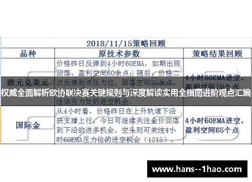 权威全面解析欧协联决赛关键规则与深度解读实用全指南进阶观点汇编