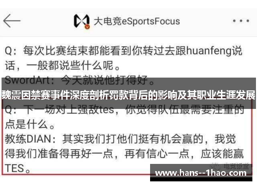 魏震因禁赛事件深度剖析罚款背后的影响及其职业生涯发展
